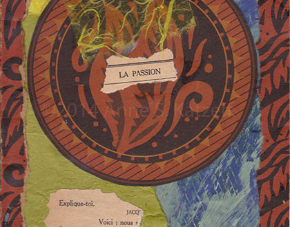 A mixture of my graphic design sensibilities with my love of paper, texture, and language.