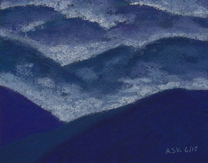 mist over Blue Ridges