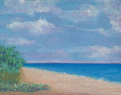 My first painting on the beach was an encouraging learning experience.